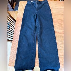 Madewell Perfect Vintage Wide-Leg Jean in Black Rinse Wash, 28T